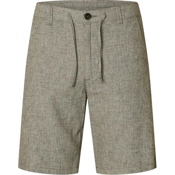 Selected Homme Brody Linen Shorts - Brun/Lysebrun