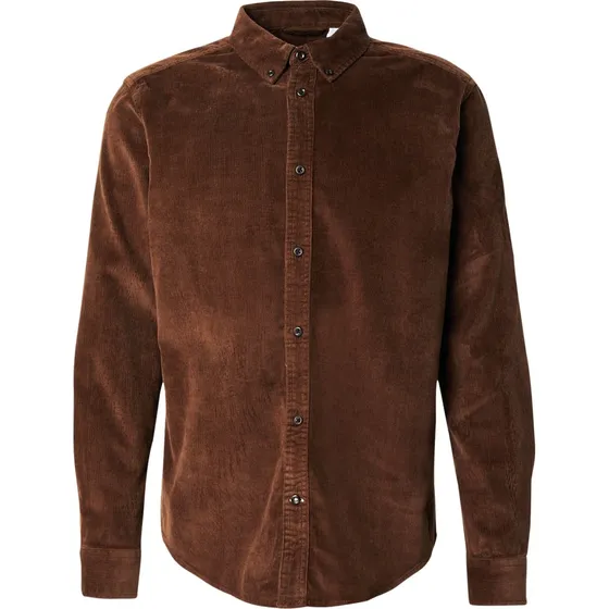 Only & Sons ONSMICHAEL mørkebrun corduroy skjorte