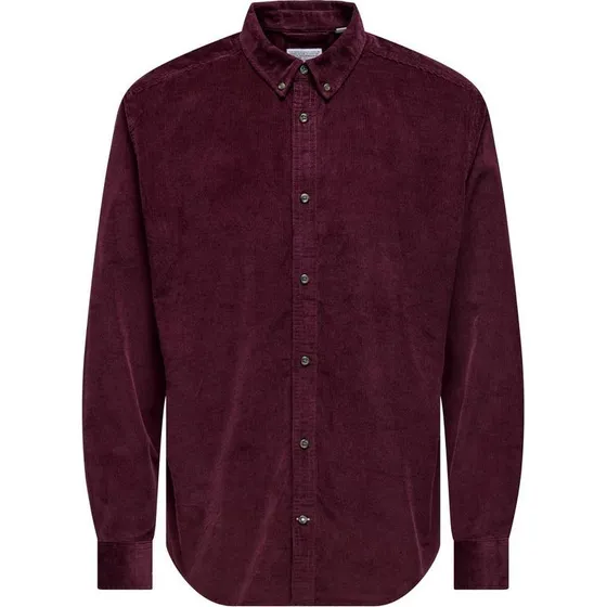 Onsmichael 18W Reg Cord Stretch LS Langærmet T-shirt