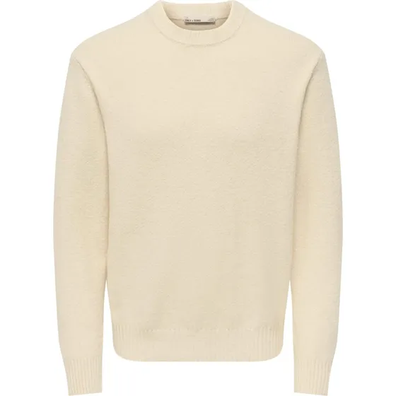 Only & Sons James Pullover i Ecru - Løs pasform