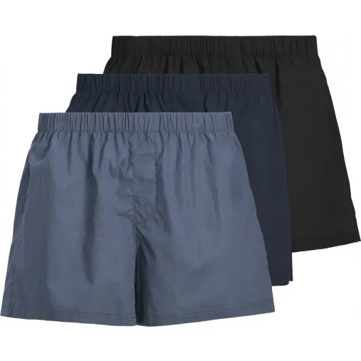 Jack & Jones 3-pak Milano loose fit boksershorts i blå nuancer