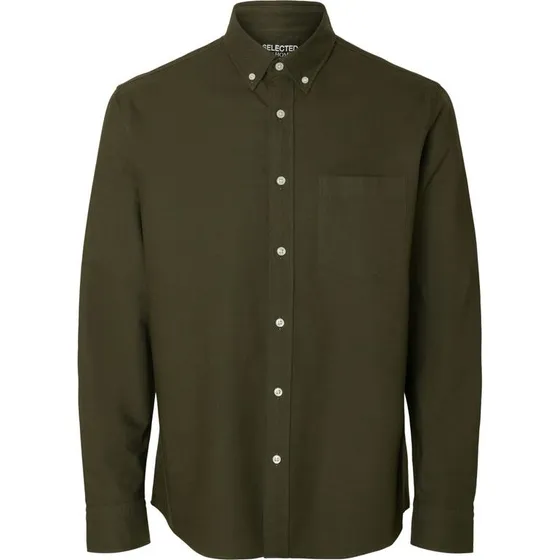 Selected SLHREGRICK-OX Flex Oxfordskjorte LS S