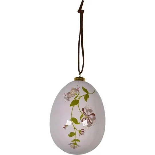 Det Gamle Apotek Påskeæg Natural Easter - Hvid, 6,5 cm