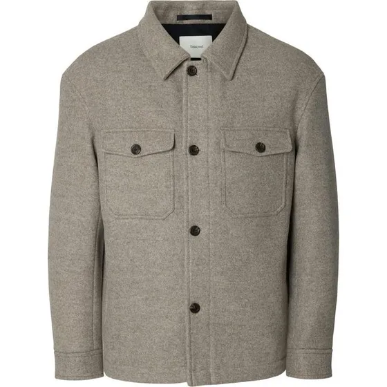 Slhmitch Wool Blend Shacket Noos