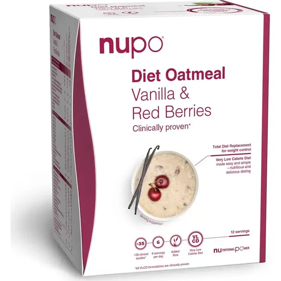 Nupo Diet Oatmeal Vanilla Red Berries, 384g