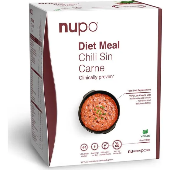 Nupo Diet Meal Chili Sin Carne, 10 portioner