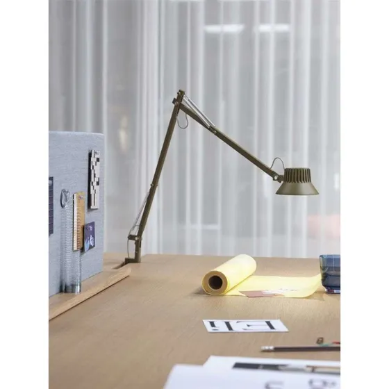 Muuto Dedicate L2 Bordlampe med Klemme - Brown Green