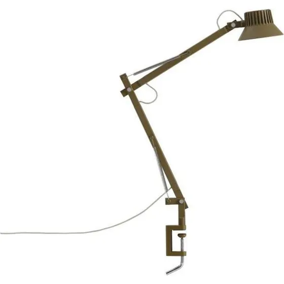 Muuto Dedicate S2 Bordlampe med klemme - Brown Green