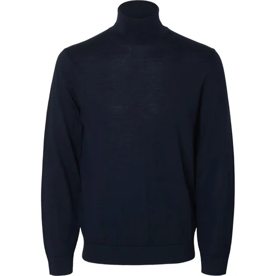 SELECTED Pullover SLHTray Navy Merino Rullekrave