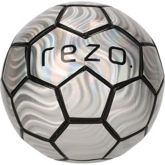 Rezo Lazer Metallic Fodbold - Størrelse 4 - Grå