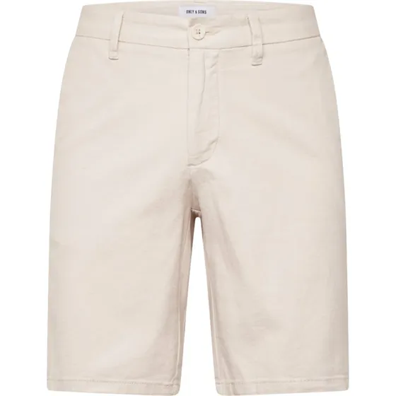 Only & Sons ONSMark lærredsshorts i sølvgrå