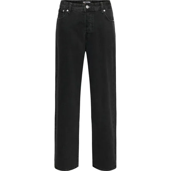 Only & Sons Skinny Jeans i sort bouclé