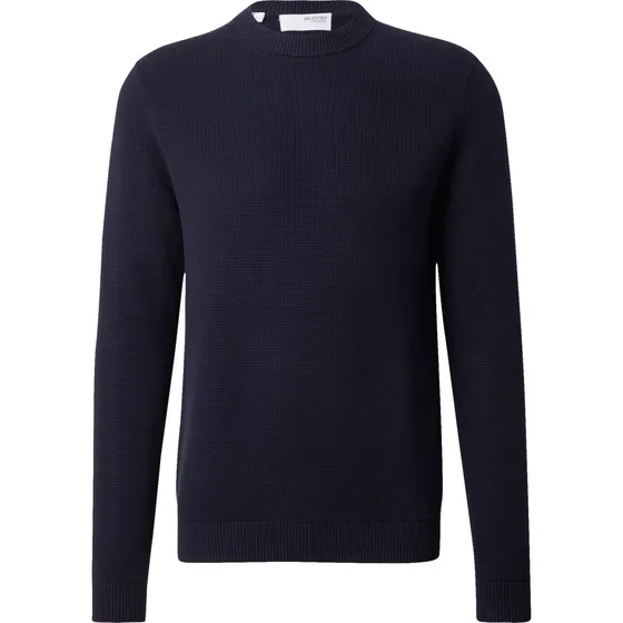 SELECTED Pullover SLHDane i marinblå strik