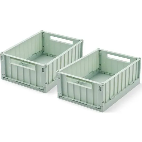 Liewood Weston Opbevaringsboks 2-pak - Small - Light Peppermint