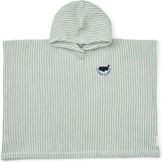 Liewood Paco Badeponcho - Peppermint Creme de la Creme Stripe (3-4 år)