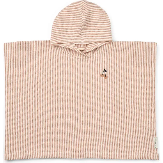 Liewood Paco Badeponcho Tuscany Rose Creme de la Creme Stripe 3-4 år
