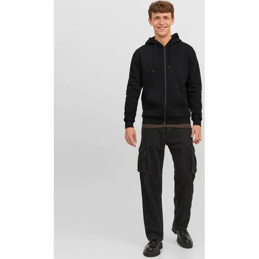 Jack & Jones Jjebradley Sweat Zip Hood - Light Grey Melange - L