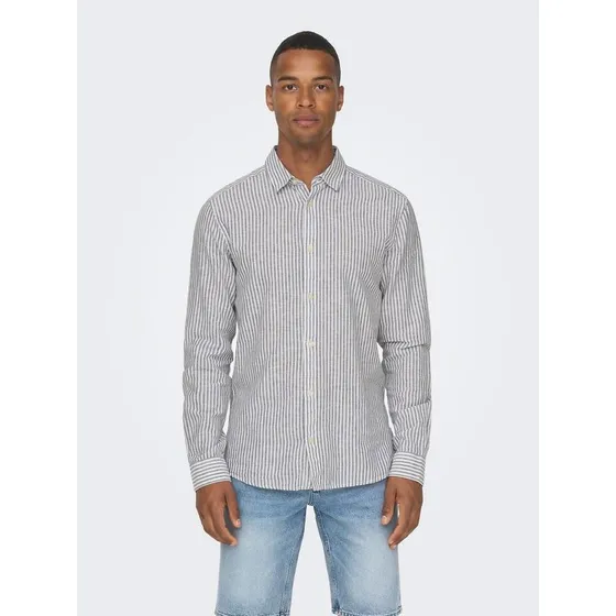 Onscaiden LS Stripe Linen Shirt 660