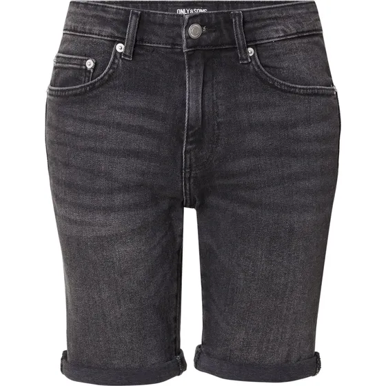 Only & Sons Ply Life Slim Fit Denim Shorts - Black
