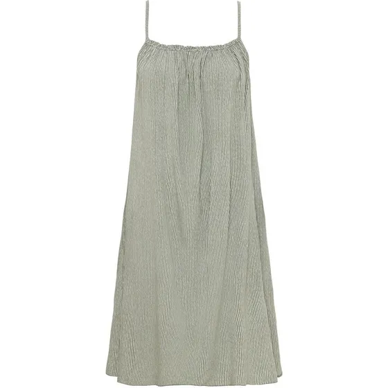 MARTA du Château Carmen Kjole - Khaki Stribet