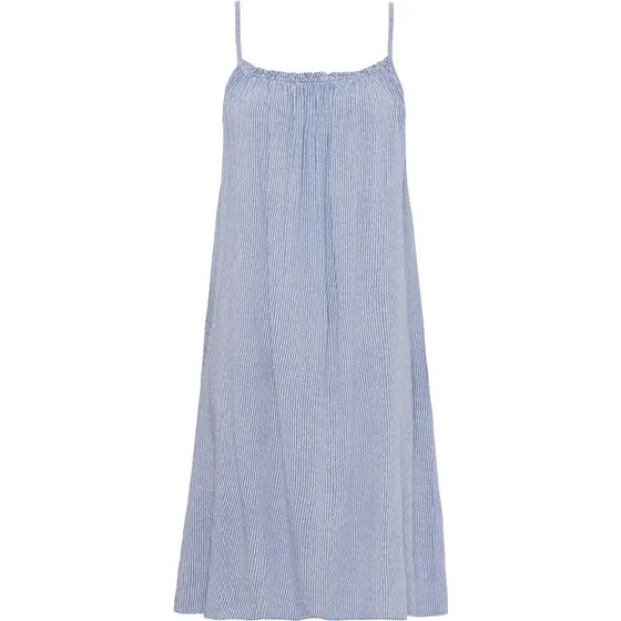 MARTA du Château Carmen Kjole - Jeans Blå med striber