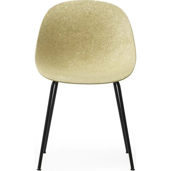 Normann Copenhagen Mat Chair - Sort/Stål/Hamp