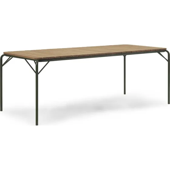 Normann Copenhagen Vig Spisebord 90x200 cm Mørk Grøn/Robinia
