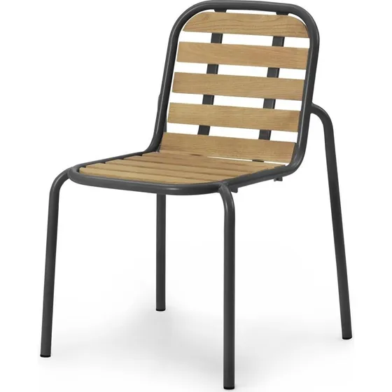 Normann Copenhagen Vig Udendørsstol - Sort & Robinia