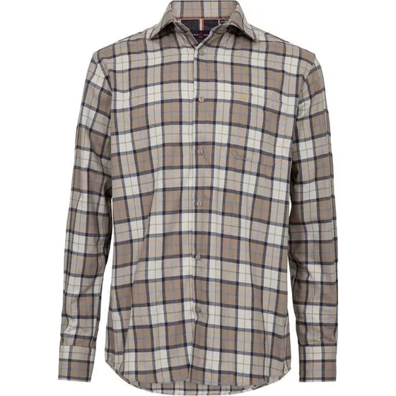 Thomas Regency Ternet Flannel Skjorte - Regular Fit
