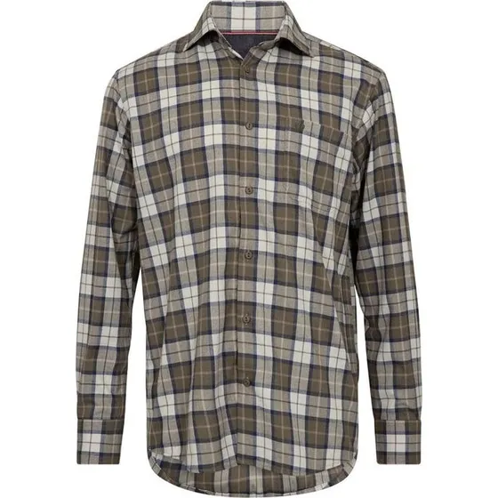 Thomas Regency Ternet Flannel Skjorte - Regular Fit