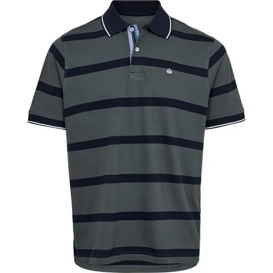 Thomas Regency Stribet Polo med Kontrastdetaljer
