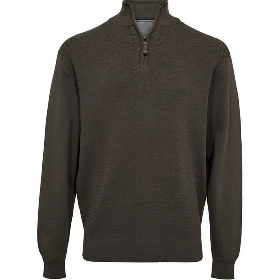 Thomas Regency Reg Fit Structure Half Zip Sweatshirt