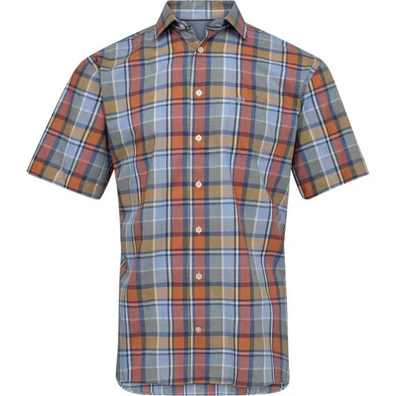 S/S Skjorte Regular Fit i CVC-materiale