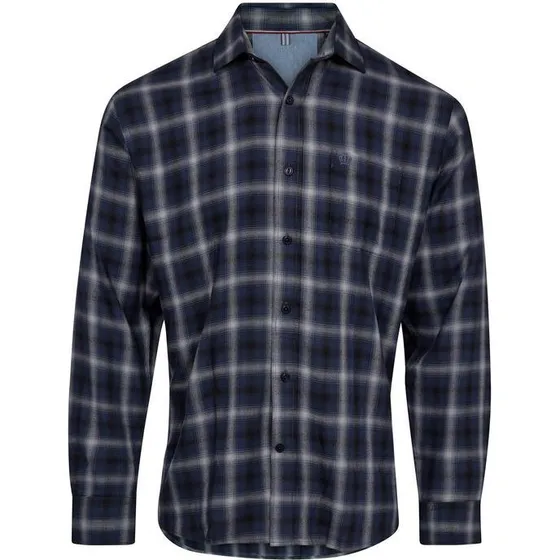 Shirt l/s regular fit i 100% bomuld