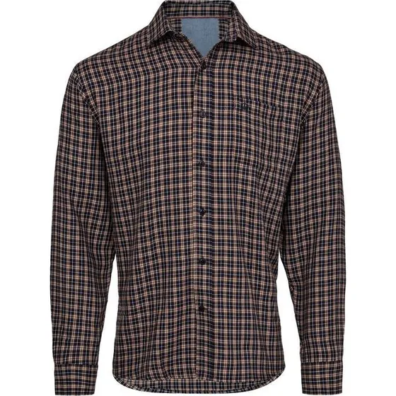 Skjorte l/s regular fit i blød flannel