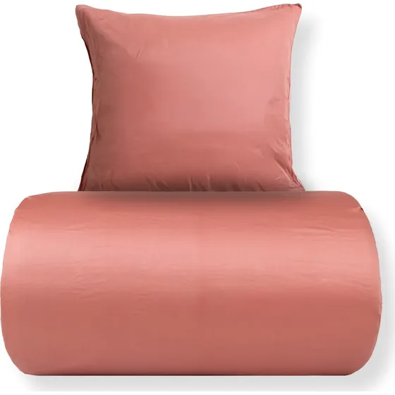 By Borg Sengetøj 140x220 cm - Rosa Bomuldssatin med Piping