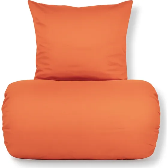 Nordstrand Home Bambus sengetøj 140x220 cm - Orange satin