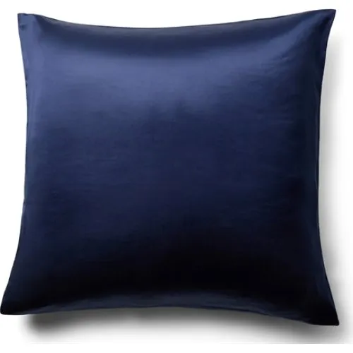 By Borg Silke pudebetræk 60x63 cm - 100% morbærsilke - Navy blå
