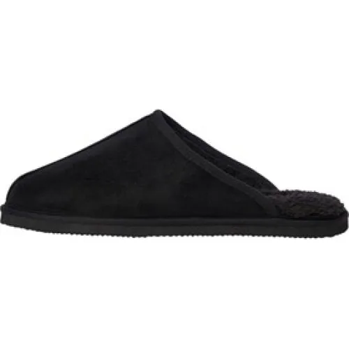 Jack & Jones Hjemmesko i sort microfiber til herre