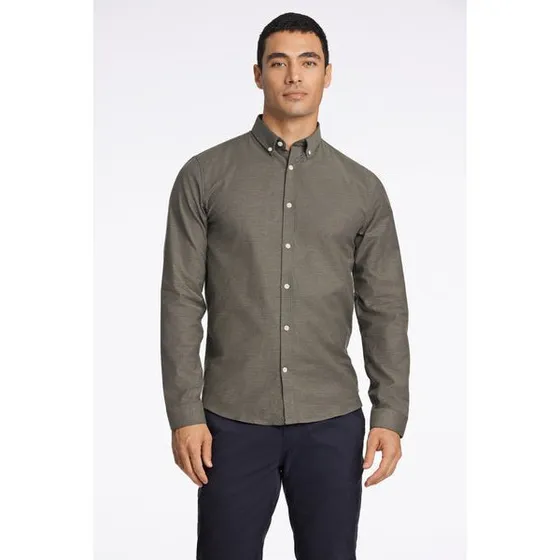 Lindbergh Oxford Superflex Skjorte i Navy