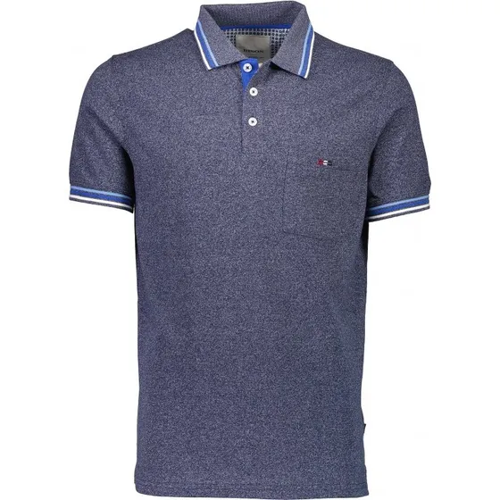 Bison Polo i blå til herre | Regular fit