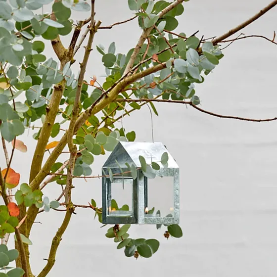 A2 Living Galvaniseret Fyrfadslanterne 12 cm