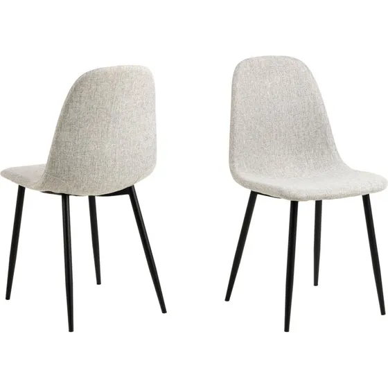 AC Design Furniture Celia Spisebordsstol - 4-pak - Grå