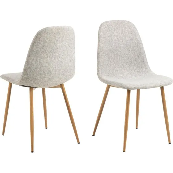AC Design Furniture Celia spisebordsstol, 4-pak - Grå