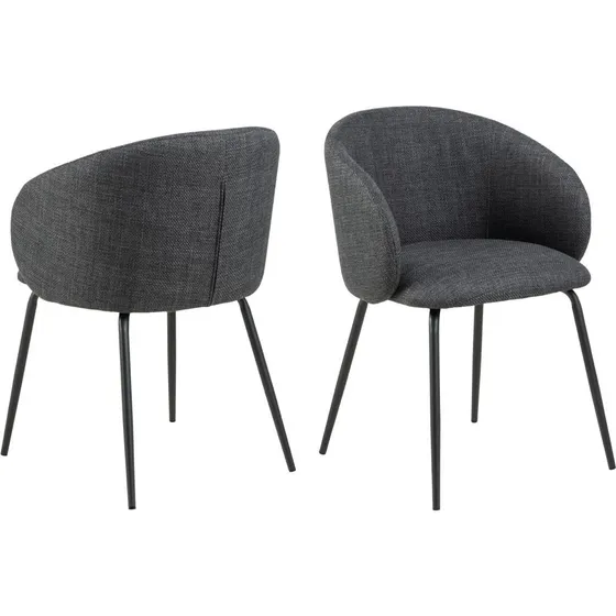 AC Design Furniture Eleanor spisebordsstol med armlæn - Grå