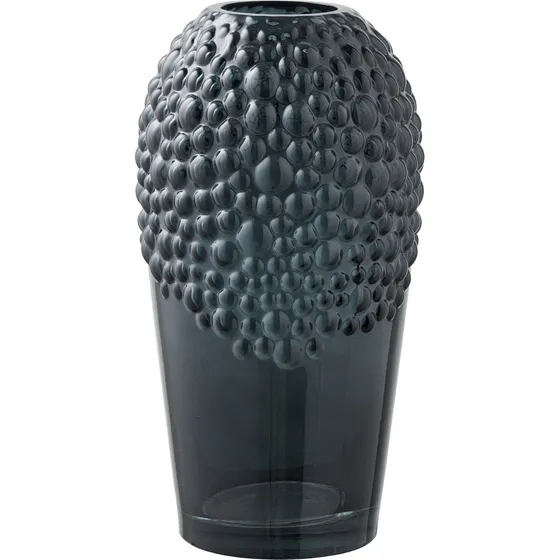 House Nordic Albi Vase - Mørkegrå Glas - Ø14x25 cm