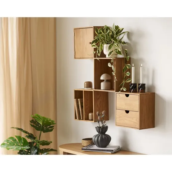 House Nordic Townsville Væghylde Moduler i Natur Eg - 4 stk.
