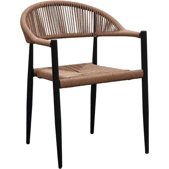 House Nordic Canari Spisebordsstol - Sæt af 2 - Natur/Sort