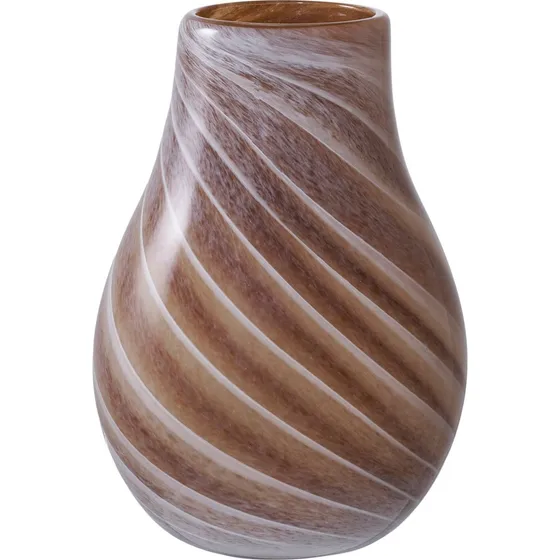 House Nordic Vase i brun glas - ø16x23 cm