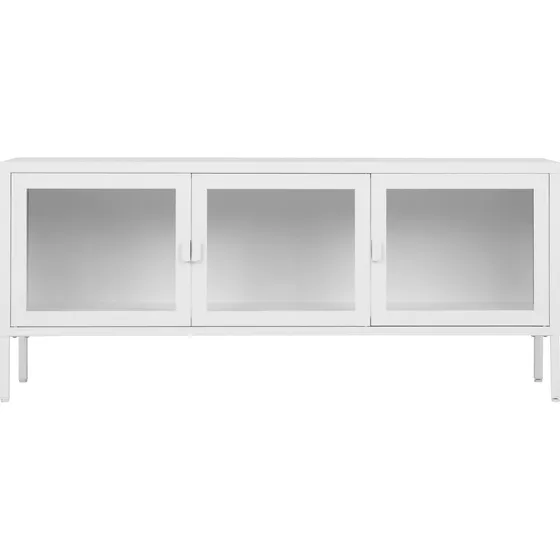 House Nordic Brisbane TV-bænk, Hvid, 130x40x55 cm